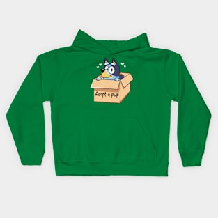 adopt a bluey Kids Hoodie